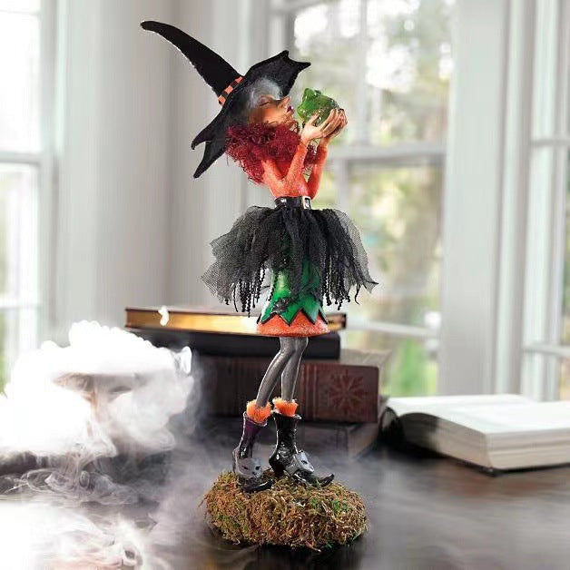 Halloween witch decoration