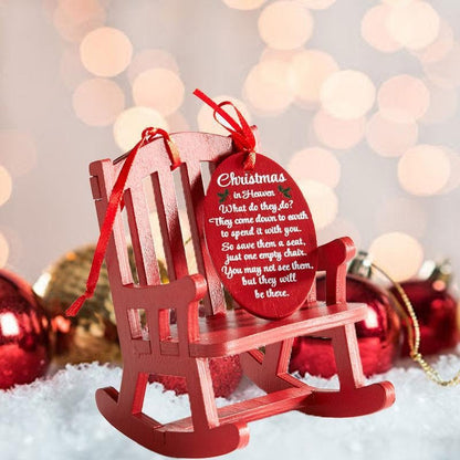 🎄Christmas in Heaven Rocking Chair Ornament❤️