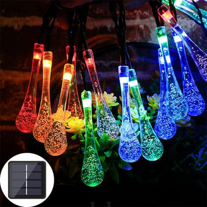 🌟8 Modes Solar Water Drop String Lights - 💐For Indoor Outdoor Decoration