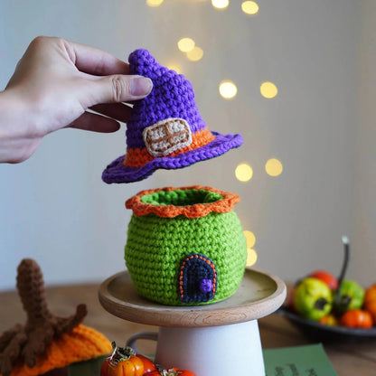 Halloween Spooky Castle Crochet Kit For Beginners With Easy Peasy Yarn