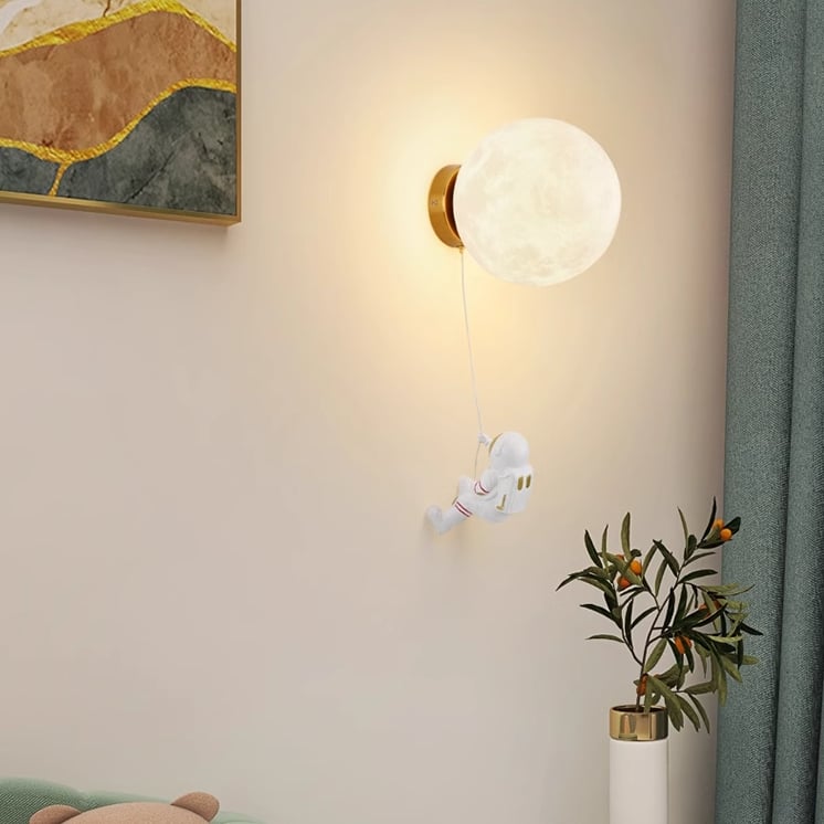 Astronaut Wall Light Creative Moon Wall Lamp