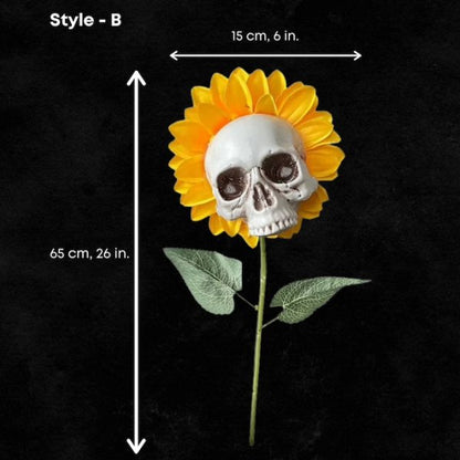 HALLOWEEN DECOR SKULL SUNFLOWERS🌻BUY 3 FREE SHIPPING