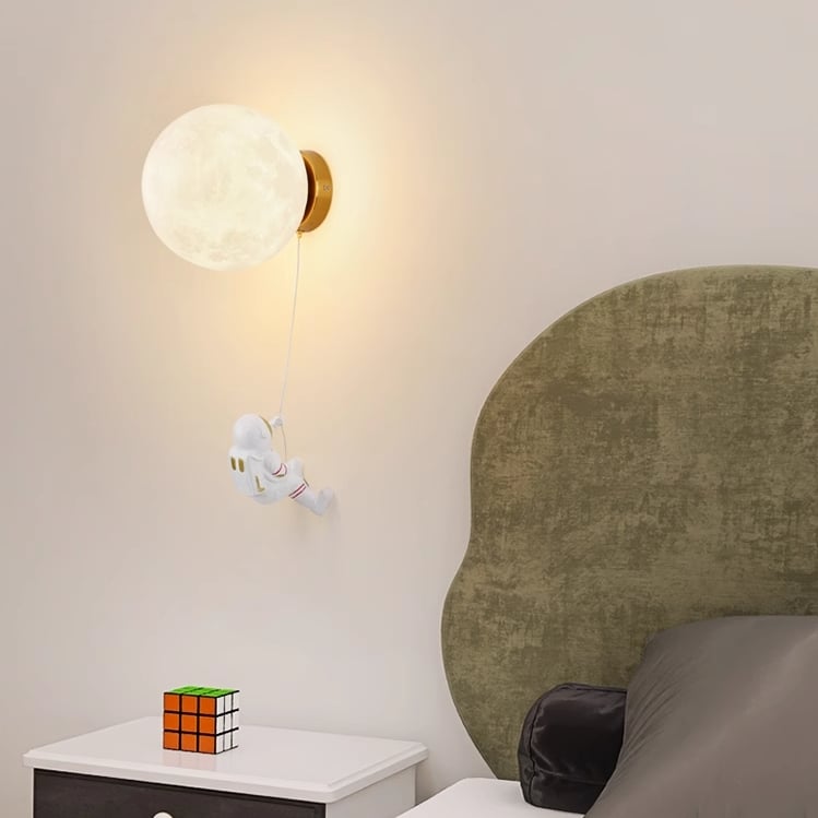 Astronaut Wall Light Creative Moon Wall Lamp