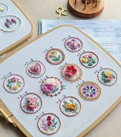 🔥Last day! 💥Special sale - Small Flower Frame Embroidery Kit