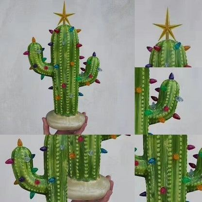 🌵Vintage Christmas Luminous Cactus✨