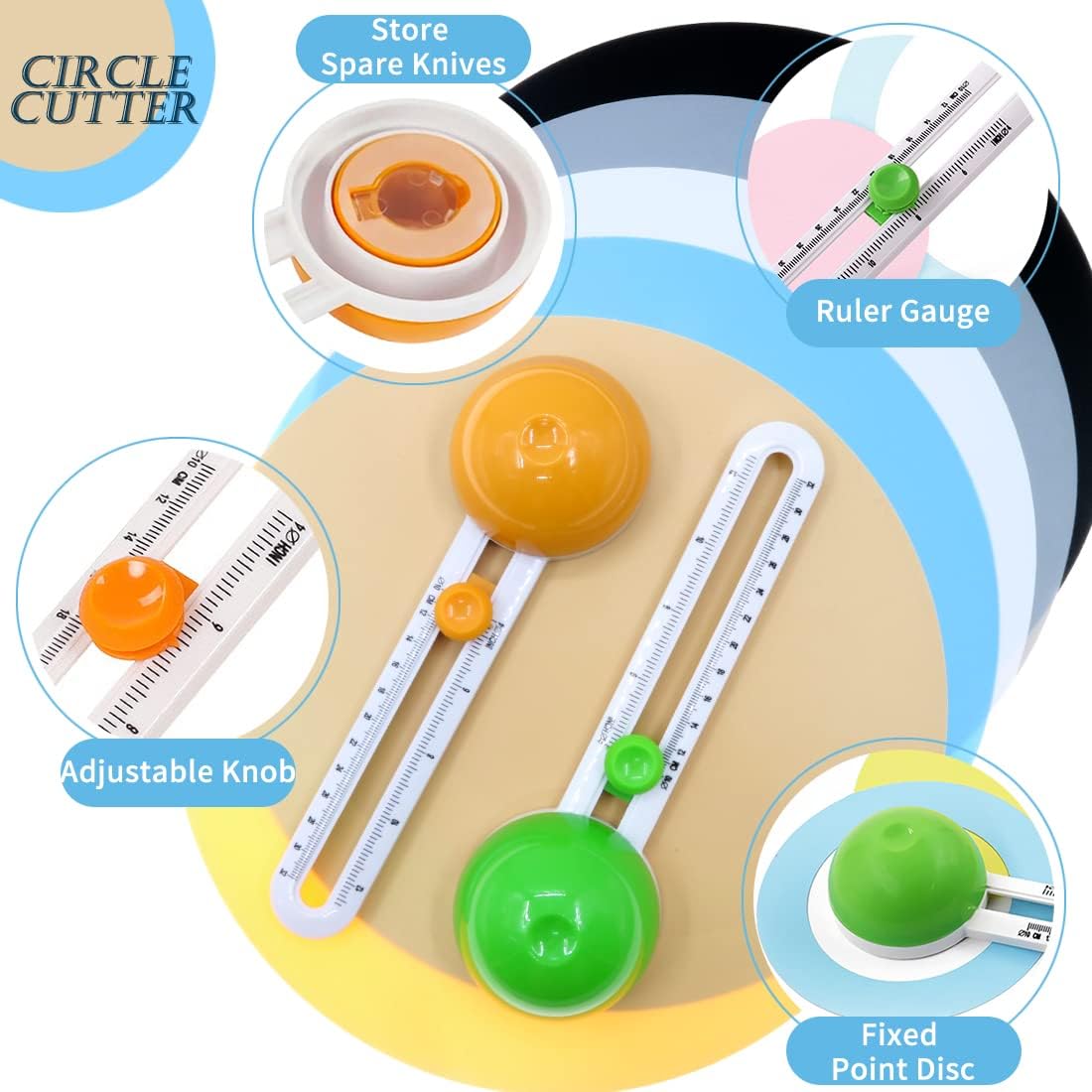 Simple Plastic Round Cutting Knife Model