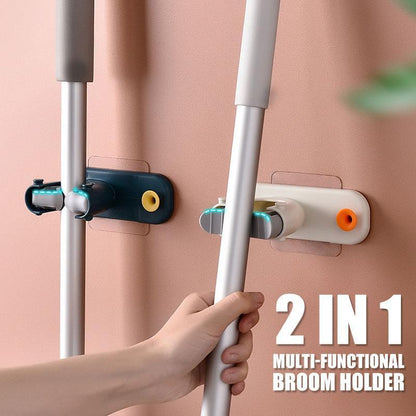 Multi-functional Broom Holder 2 In 1