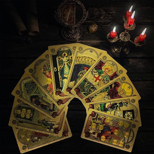 Explore the Mystical World of Tarot Gold Foil Tarot (Buy 2 Free Shipping)