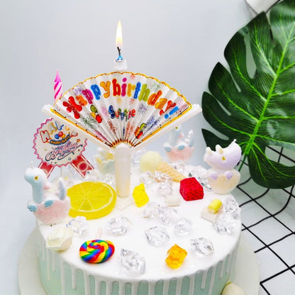 🎂🎂 Reusable Novelty Fan Birthday Candle🎁BEST GIFT FOR FAMILY🎂🎁