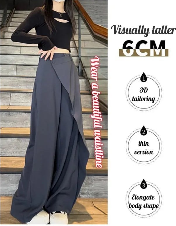 Lrregular Splicing Drape Suit Pants  49%OFF