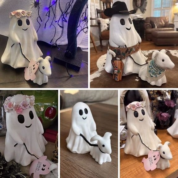 ✨2024 Ghost Walking Dog Statue 👻🔥