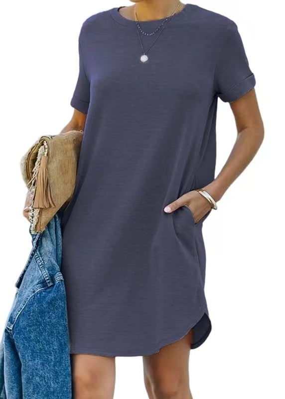 Short Sleeve T-shirt Dress(Buy 2 Free Shipping)