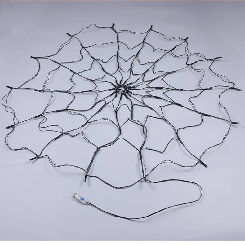 LED Halloween Spider Web Lights Indoor And Outdoor