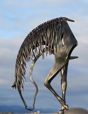 Modern Metal Horse Statue