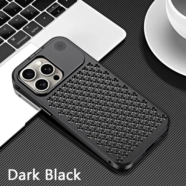 Breathable Perfume Aluminum alloy Heat Dissipation Phone Case For iPhone