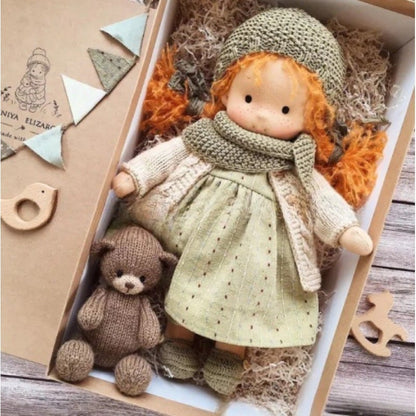 🎁🎁The Best Gift for Kids-Handmade Waldorf Doll👧(Buy2 Free Shipping)