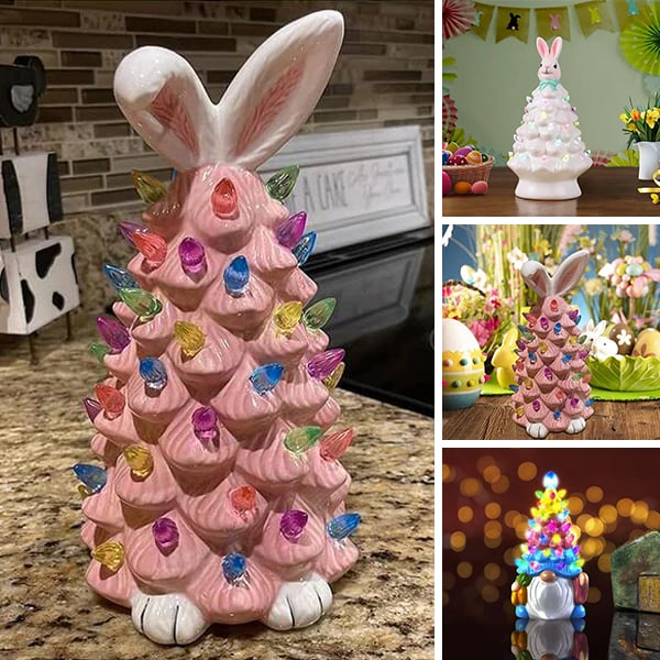 🐰🐰Easter Pink Bunny Tree