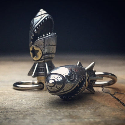 🔥Shark Rocket Bomb Keychain