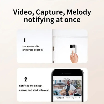 Wireless Video Doorbell With Camera