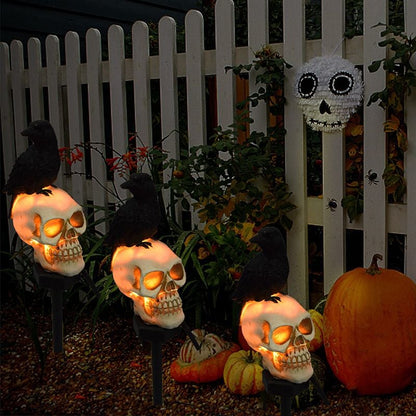 🔥 49% Off-Solar Skull Crow Waterproof Landscape Light