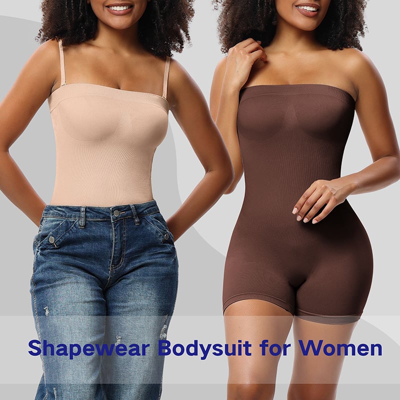 Bodysuit Shapewear with Removable Strap