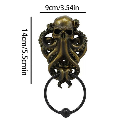 New Halloween Gift Decoration Cthulhu Octopus Skull Door Knocker - The Perfect Blend of Horror and Art