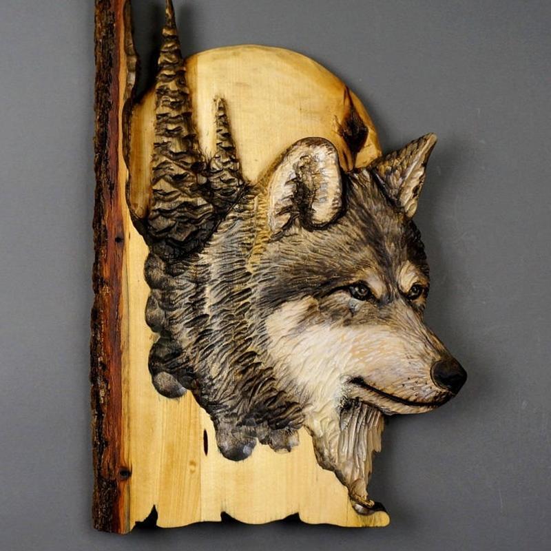 Animal Carving Handcraft Wall Decoration