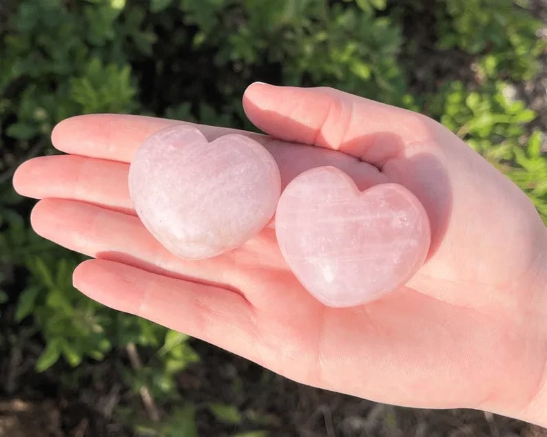 ✨This Week's Special Price $12.99💥LARGE Rose Quartz Heart Crystal