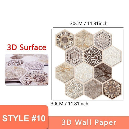 🌟Big Sale -3D Peel and Stick Wall Tiles(30cmx30cm)