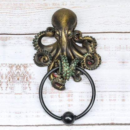 New Halloween Gift Decoration Cthulhu Octopus Skull Door Knocker - The Perfect Blend of Horror and Art