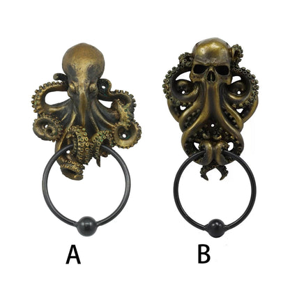 New Halloween Gift Decoration Cthulhu Octopus Skull Door Knocker - The Perfect Blend of Horror and Art