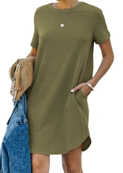 Short Sleeve T-shirt Dress(Buy 2 Free Shipping)