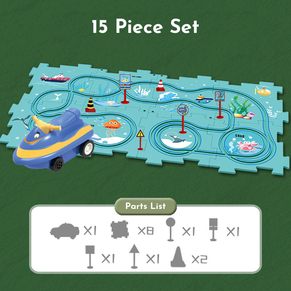 New children's car track puzzle set🧩