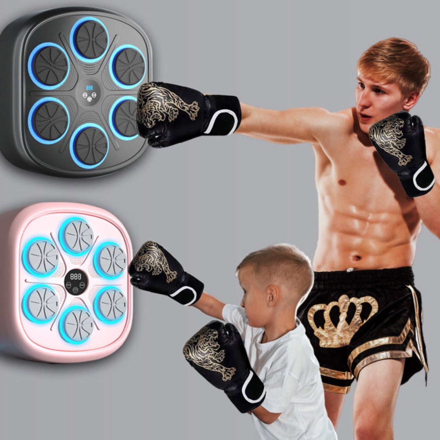 Music Boxing Machine with Boxing Gloves-Buy now and get a free pair of adult boxing gloves