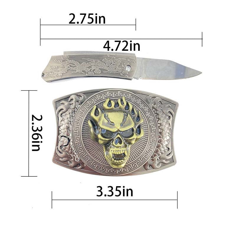 Metal Square Belt Buckle for Selfdefense